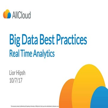 Big Data Best Practices on GCP