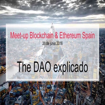 Introducción The DAO