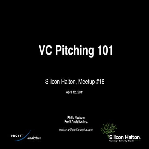 Pitching 101 | PDF