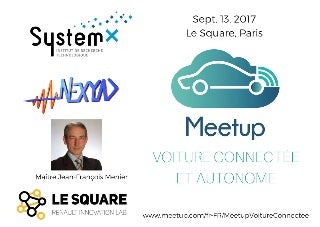 Meetup #9 Voiture Connectée et Autonome à Paris