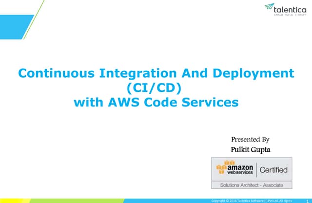CI/CD with AWS Code Services