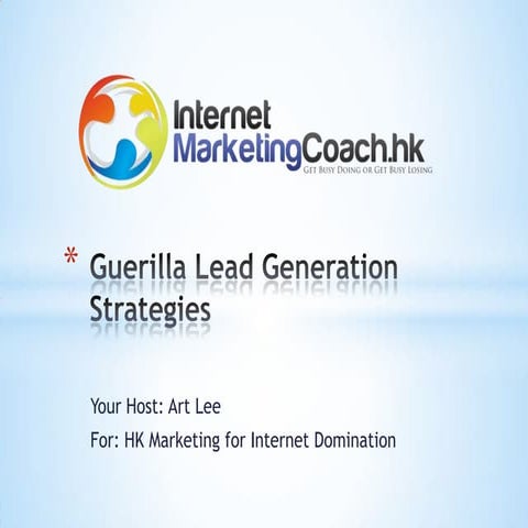 Guerilla Online Marketing (Creative and Low Cost Strategies)