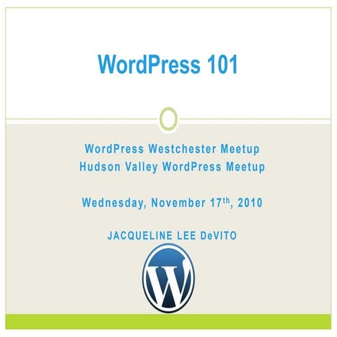WordPress 101