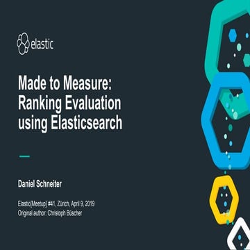 Made to Measure: Ranking Evaluation using Elasticsearch