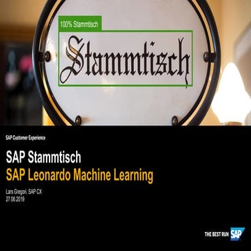 SAP Leonardo Machine Learning