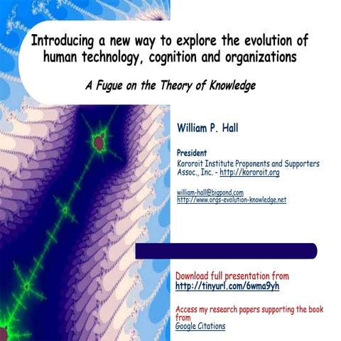 Introducing a new way to explore evolution of human knowledge & technology