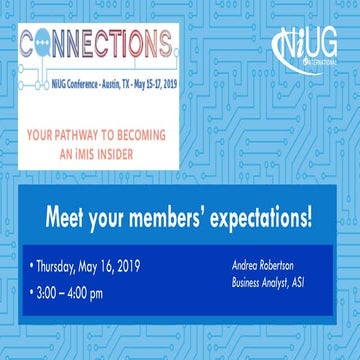 Meet your members' expectations