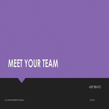 App Idea - Meet your team