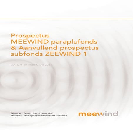 Meewind prospectus 2012