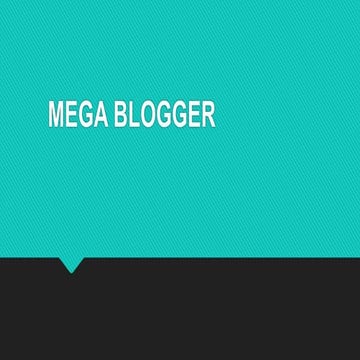 Mega blogger