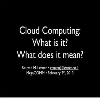 Intro to cloud computing — MegaCOMM...