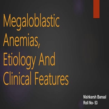 Megaloblastic Anemia