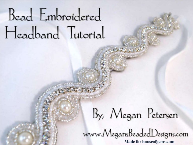Bead Embroidered Headband Tutorial