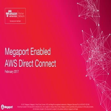 AWS Direct Connect via Megaport | PDF