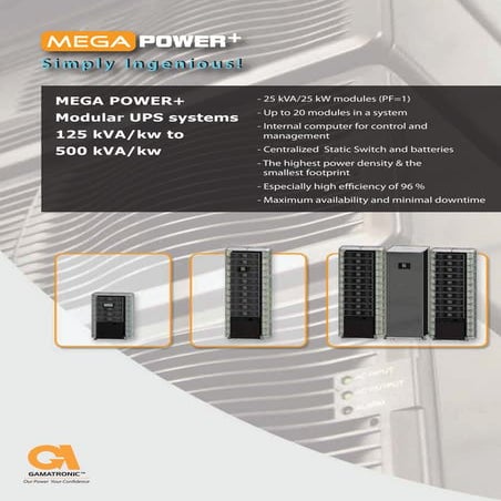 Mega brochure from 125 to 500 kVA | PDF