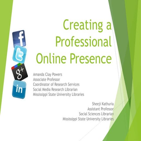 Creating a Professional Online Presence -- for the K-12 Educator