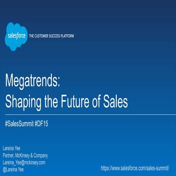Megatrends for sales organizations