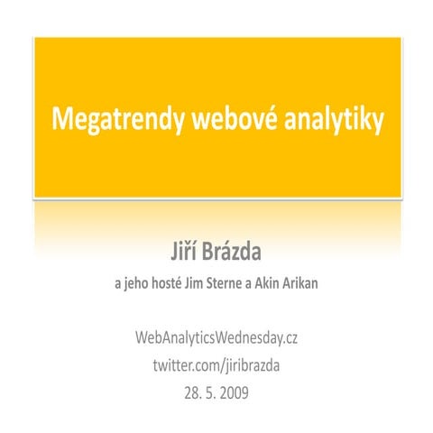 Megatrendy webove analytiky