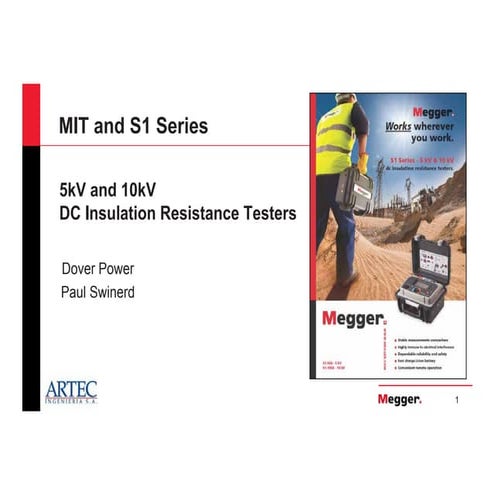 Megger   dc insulation resistance testers -seminario