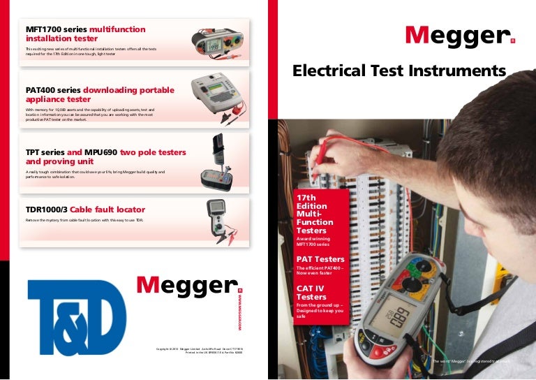 Megger Electrical Testing Instruments Cable Fault Locators, High Vo…