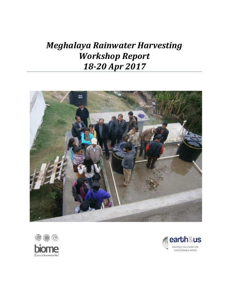 Meghalaya rainwater harvesting report April 2017