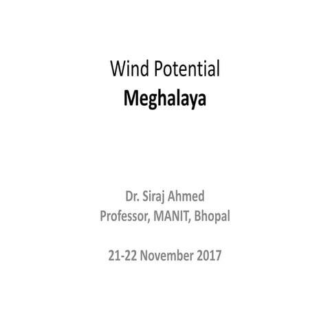 Meghalaya Wind Energy 