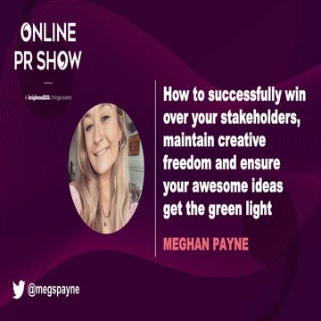 Meghan Payne- Online PR Show - Brighton SEO
