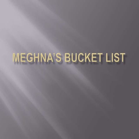 Bucket List | PPTX