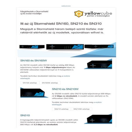 Megérkeztek a stormshield új kis irodai modelljei