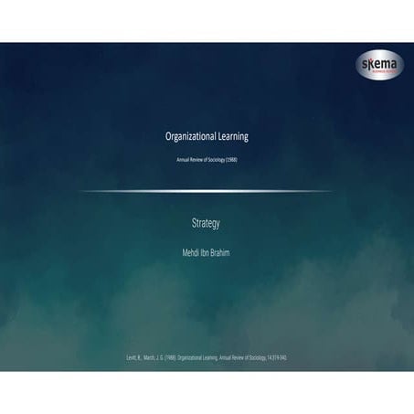 Mehdi ibn brahim organizational learning 1988