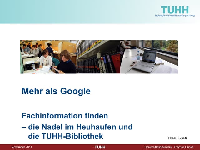 Mehr als Google: Fachinformation fi...