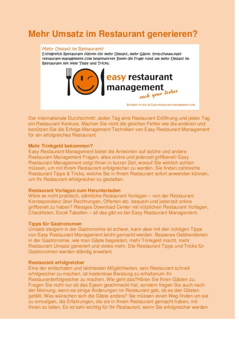 Rechnung Restaurant Vorlage