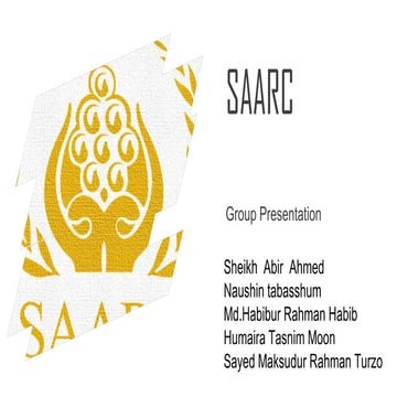 SAARC - Group Presentation