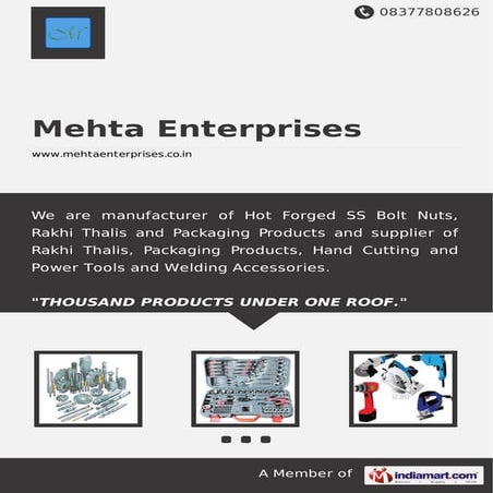  Mehta Enterprises, Mumbai, Hand Tools