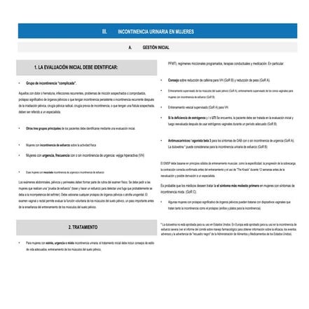 Comprehensive Management of Urinary Incontinence in Women: Evaluation ...