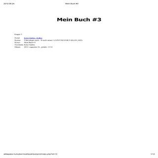 Mein buch #3