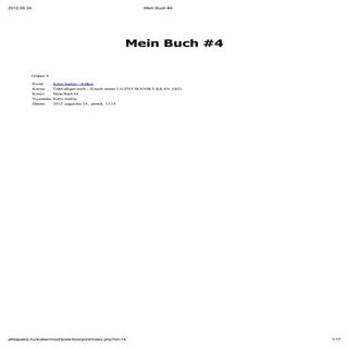 Mein buch #4
