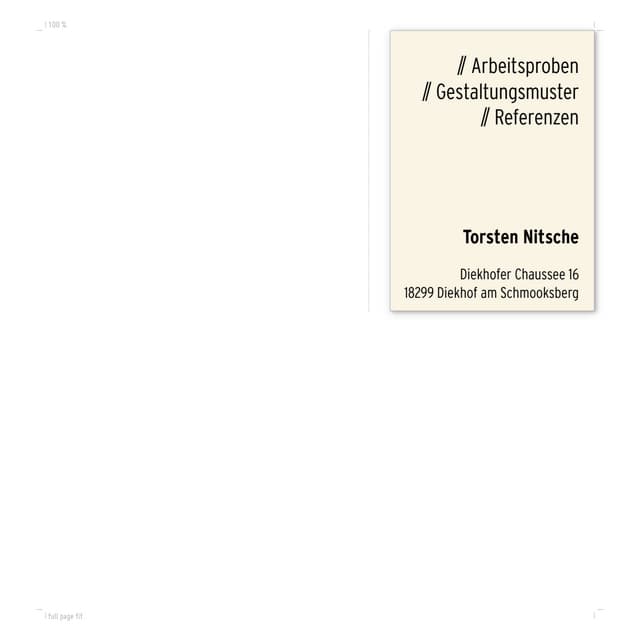 Torsten Nitsche - Portfolio Layouts