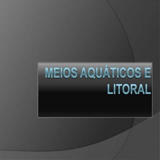 Meios aquáticos e litoral