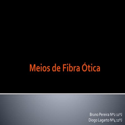 Meios de fibra ótica
