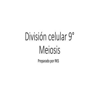 Meiosis