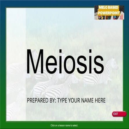 Cell Division-The Meiosis and its Stages