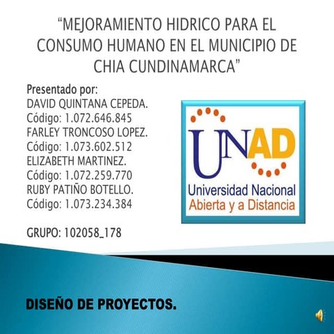 Mejoramiento hidrico para_el_consumo_humano