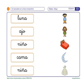 Mejorar la lectura. comprender pala...