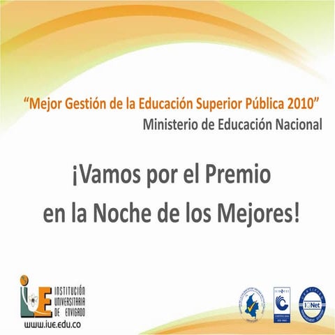 La IUE se prepara para la Noche de los Mejores de la Educación 