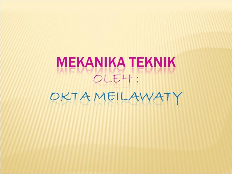 Mekanika teknik II