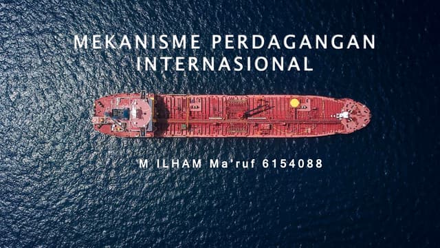 Mekanisme sales contract, pengiriman eksport import
