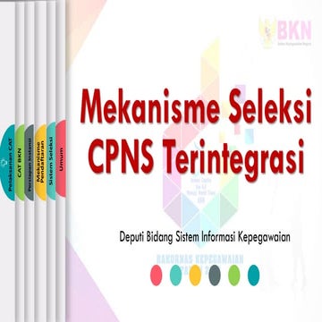 Mekanisme seleksi cpns terintegrasi 2018