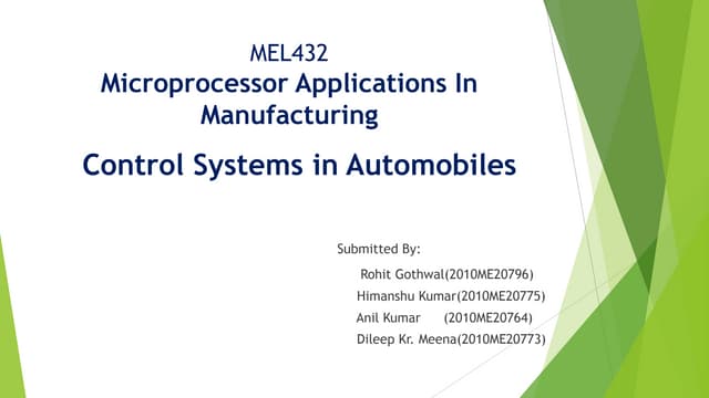 Microprocessor applications