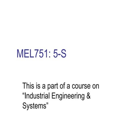 Mel751 basics-of-5-s